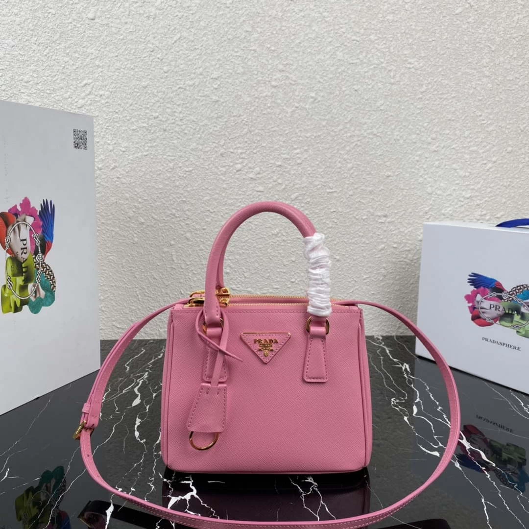 Prada 1BA906 Prada Galleria Saffiano leather mini-bag Pink