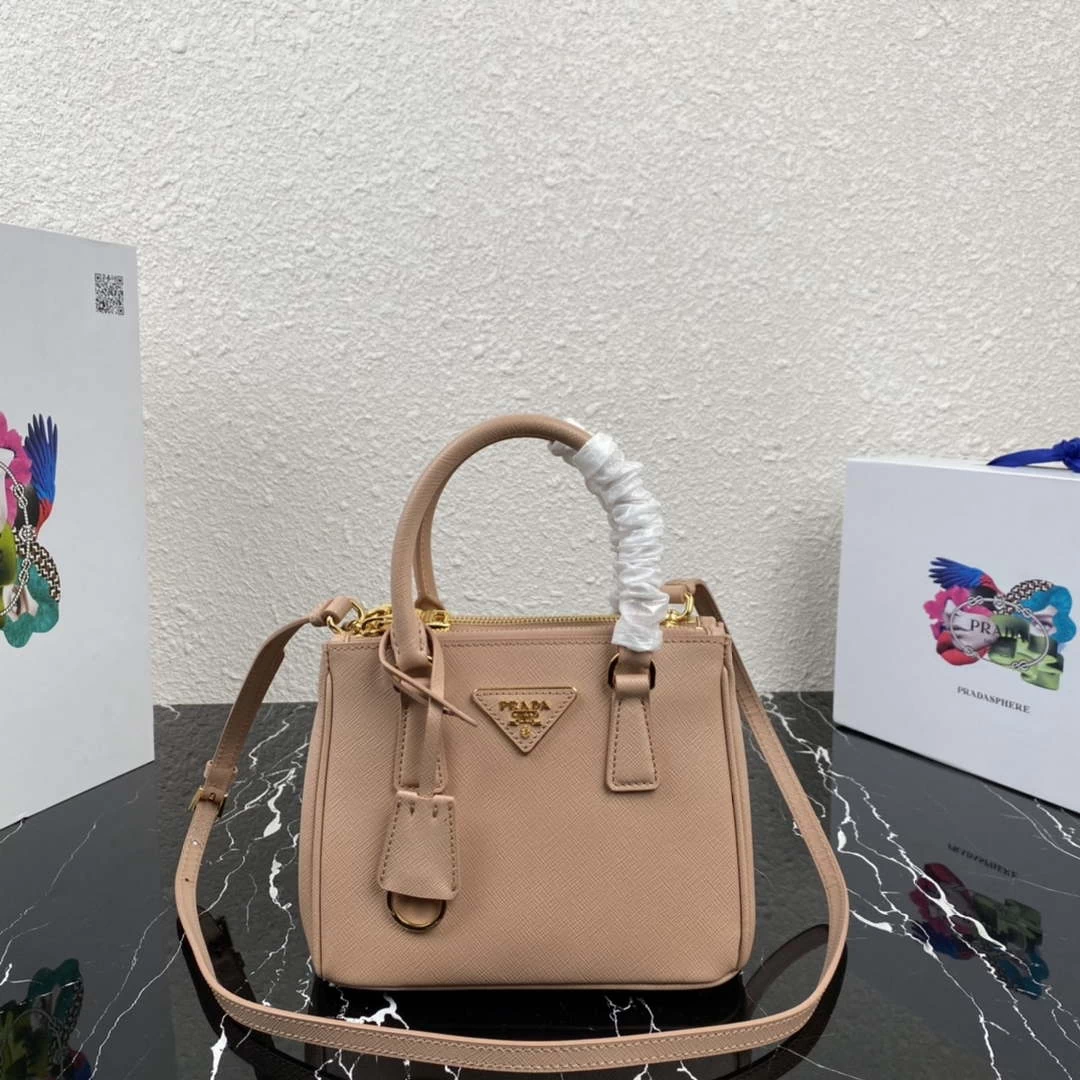 Prada 1BA906 Prada Galleria Saffiano leather mini-bag Light Pink