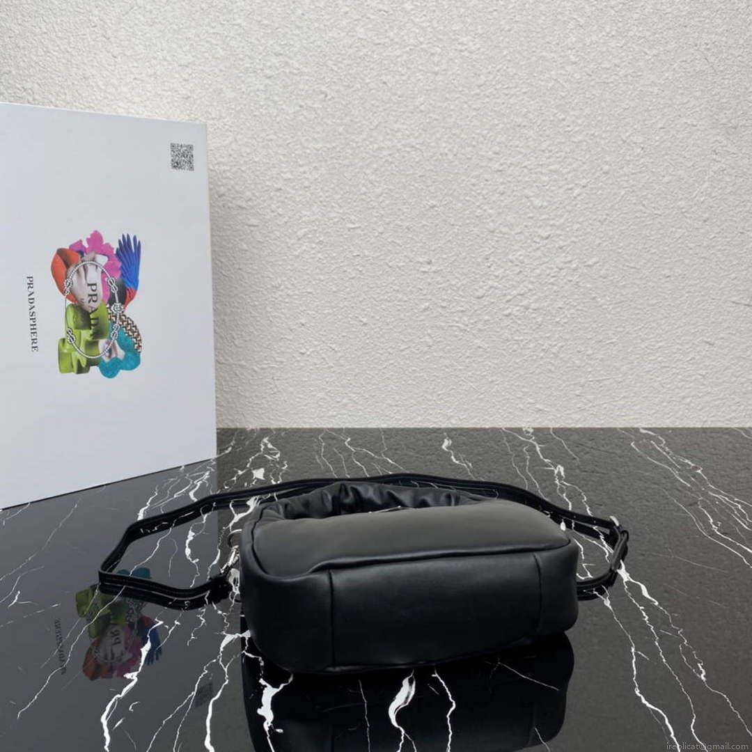 Prada 1BA384 Prada Soft Padded Nappa Leather Mini Bag Black