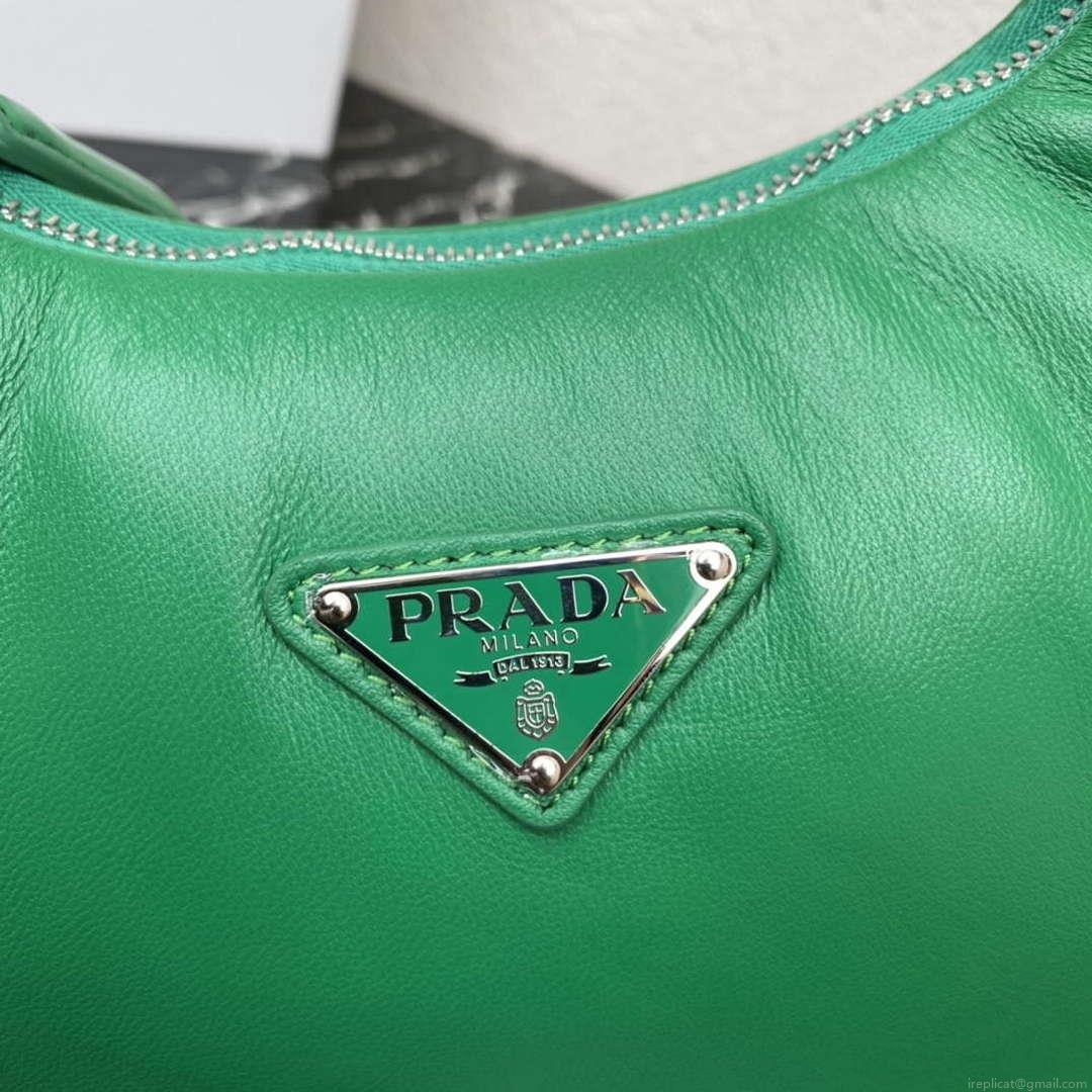 Prada 1BA384 Prada Soft Padded Nappa Leather Mini Bag Green