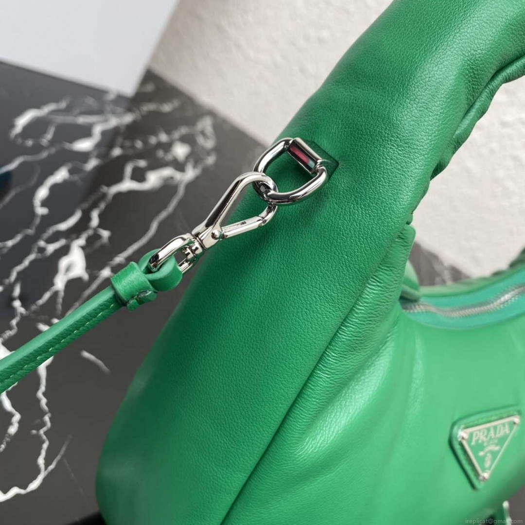 Prada 1BA384 Prada Soft Padded Nappa Leather Mini Bag Green