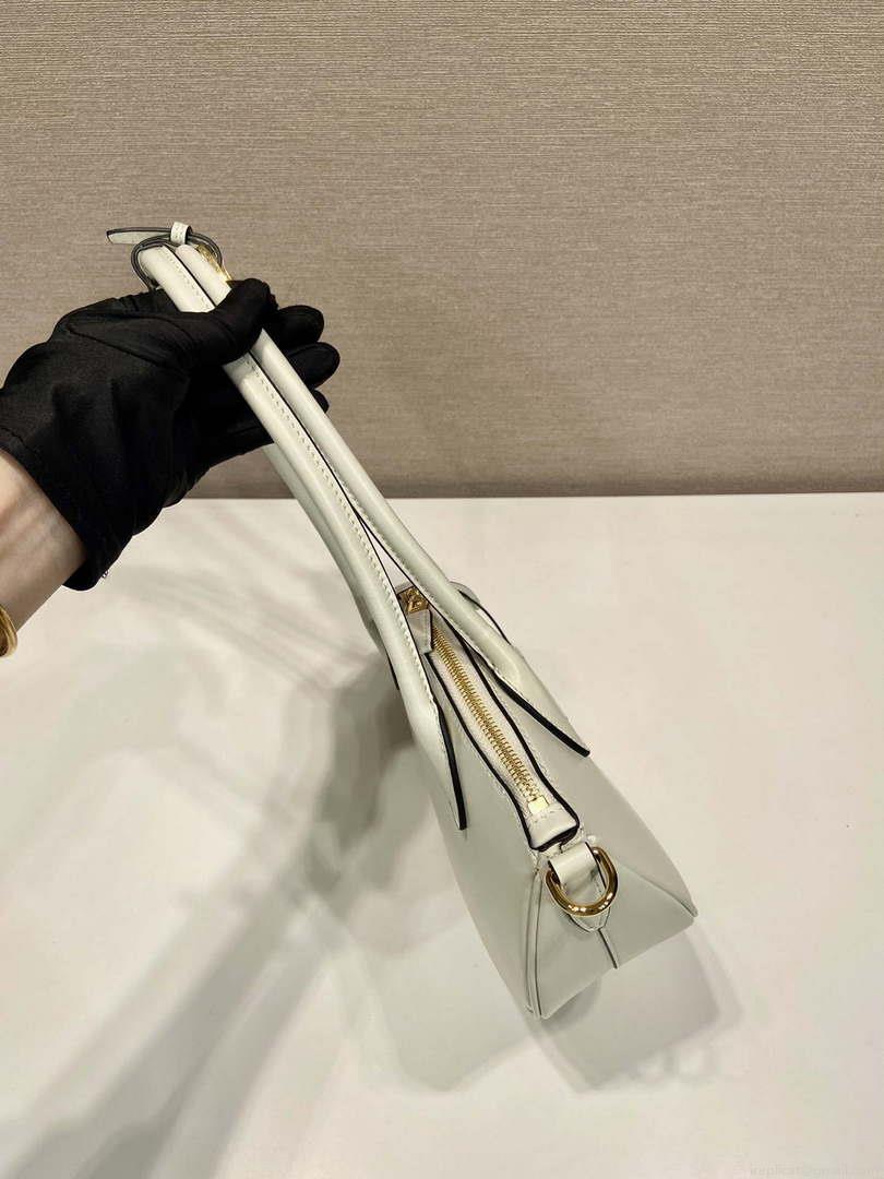 Prada 1BA427 Small leather handbag White