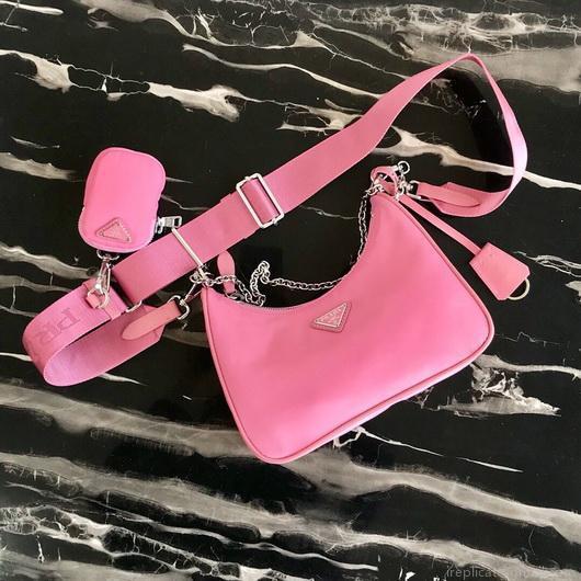 Prada 1BH204 Prada Re-Edition 2005 Nylon Bag Pink