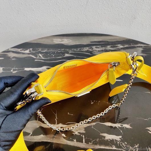 Prada 1BH204 Prada Re-Edition 2005 Nylon Bag Yellow