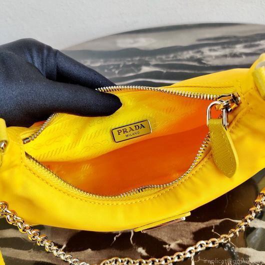 Prada 1BH204 Prada Re-Edition 2005 Nylon Bag Yellow