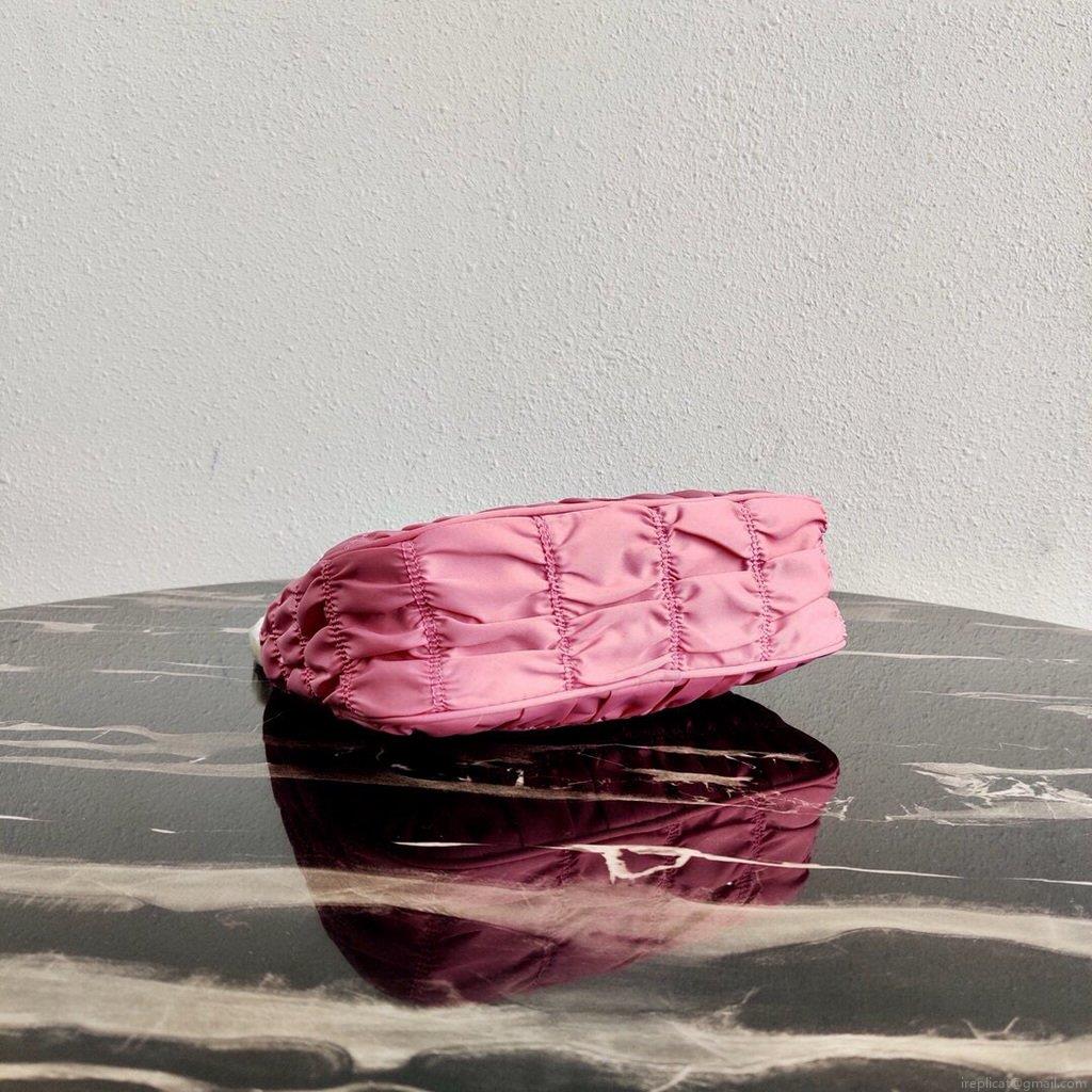 Prada 1NE204 Prada Nylon and Saffiano Leather Mini Bag in Pink