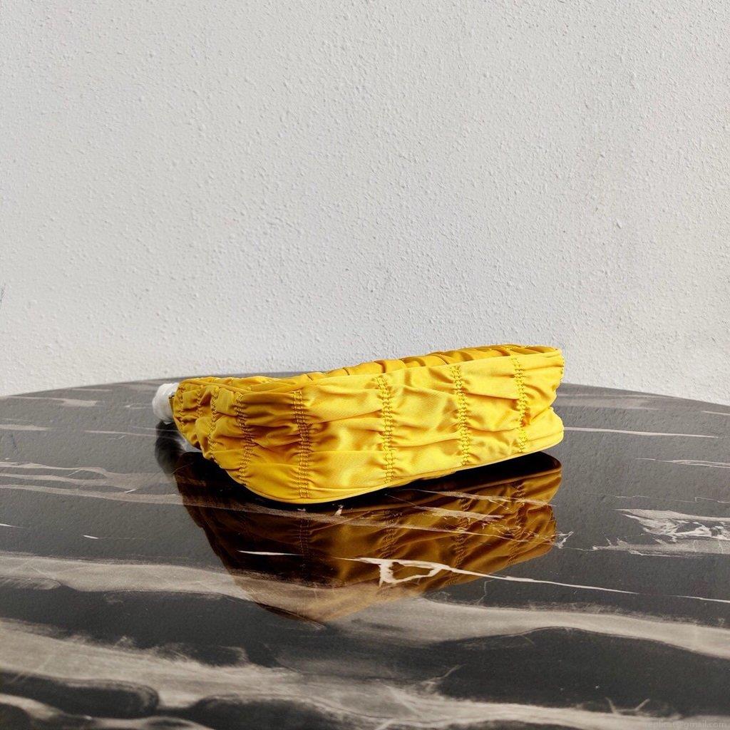 Prada 1NE204 Prada Nylon and Saffiano Leather Mini Bag in Yellow