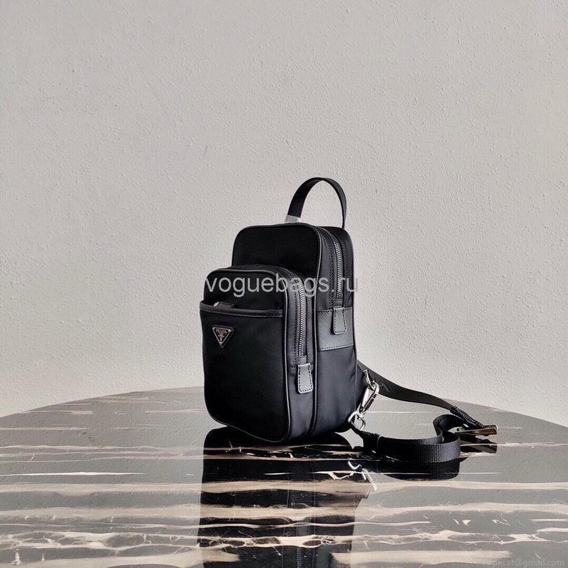 Prada 2VZ026 Nylon Backpack Bag in Black
