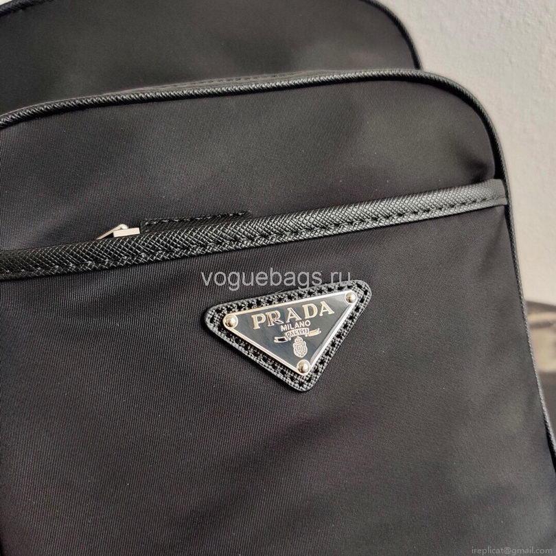 Prada 2VZ026 Nylon Backpack Bag in Black