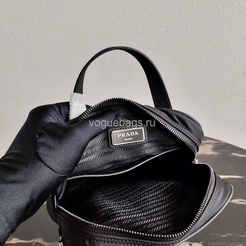 Prada 2VZ026 Nylon Backpack Bag in Black
