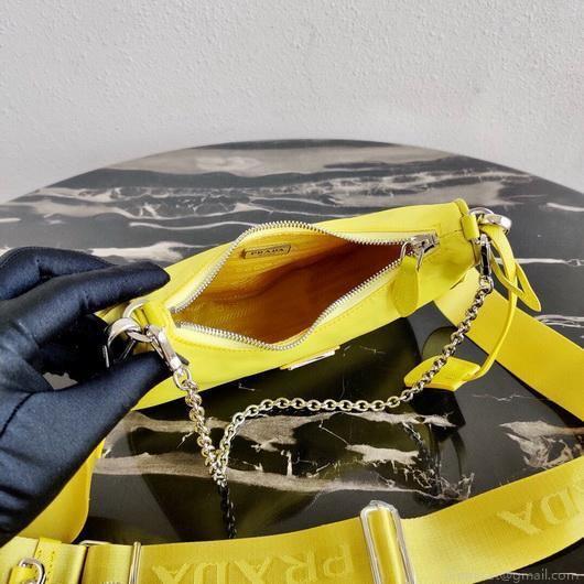 Prada 1BH204 Prada Re-Edition 2005 Nylon Bag Light Yellow