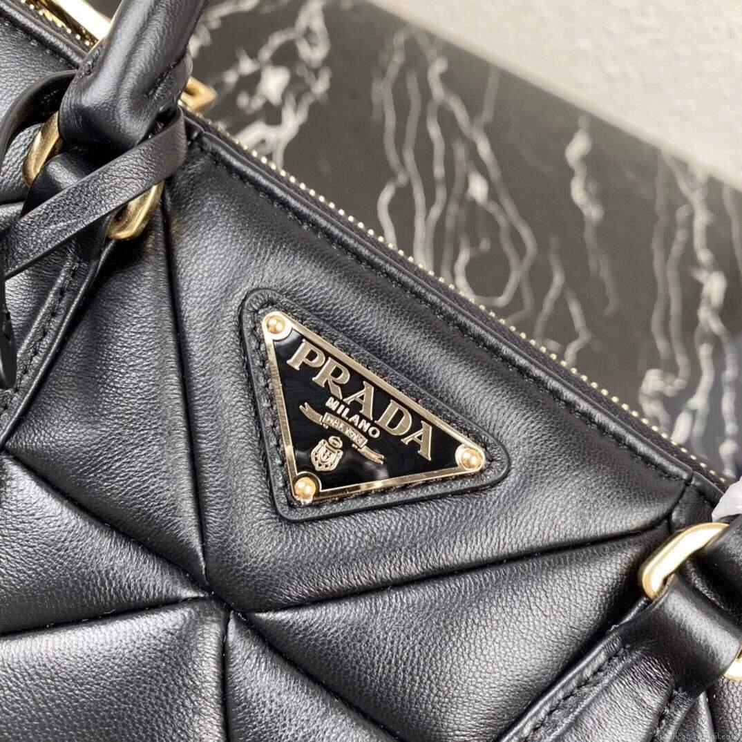Prada Small Prada Galleria Saffiano Leather bag 1BA863 Black