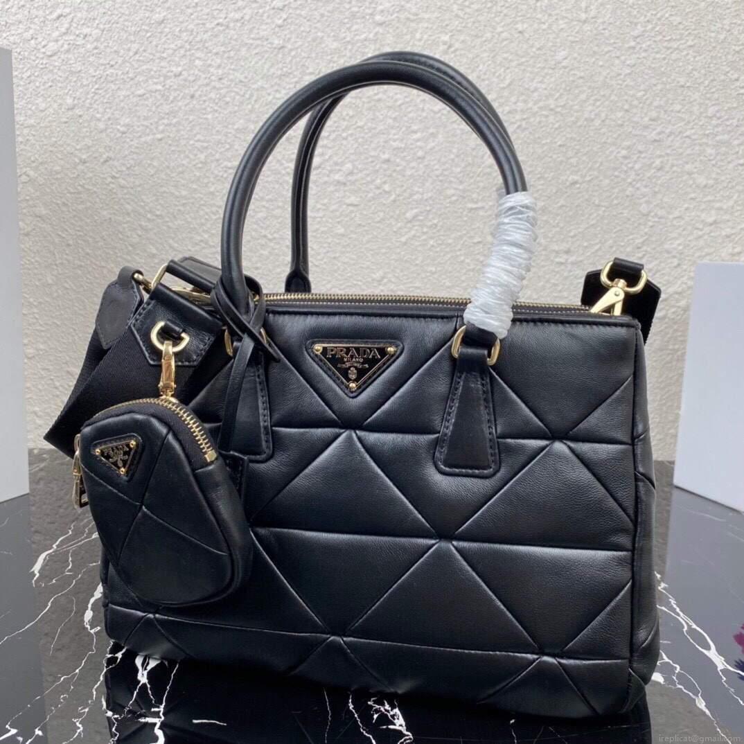 Prada Small Prada Galleria Saffiano Leather bag 1BA863 Black