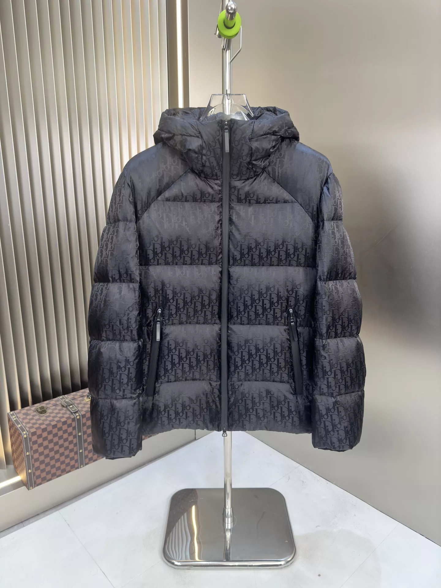 Christian Dior Clothing Mens Down Feather Coat Long Sleeved Sliver Grey Code 59616