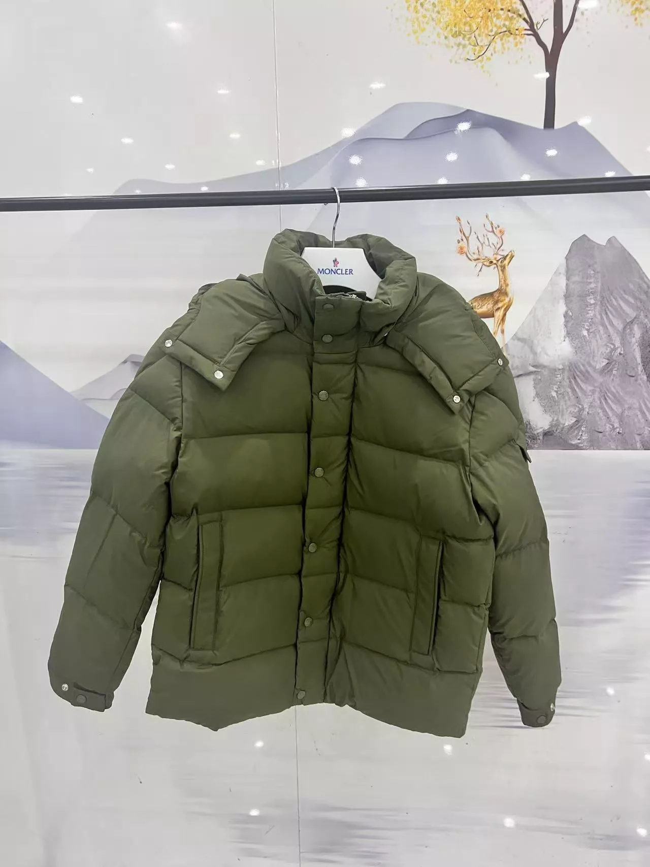 Luxury Unisex Moncler Down Feather Coat 552729