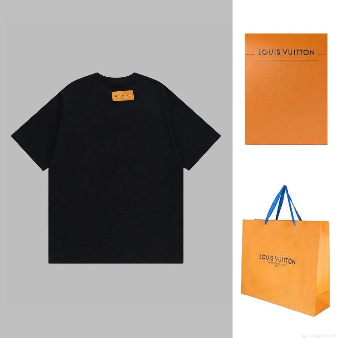 LV 1AAU5D Men’s Women’s LV Frequency Graphic T-Shirt L66461