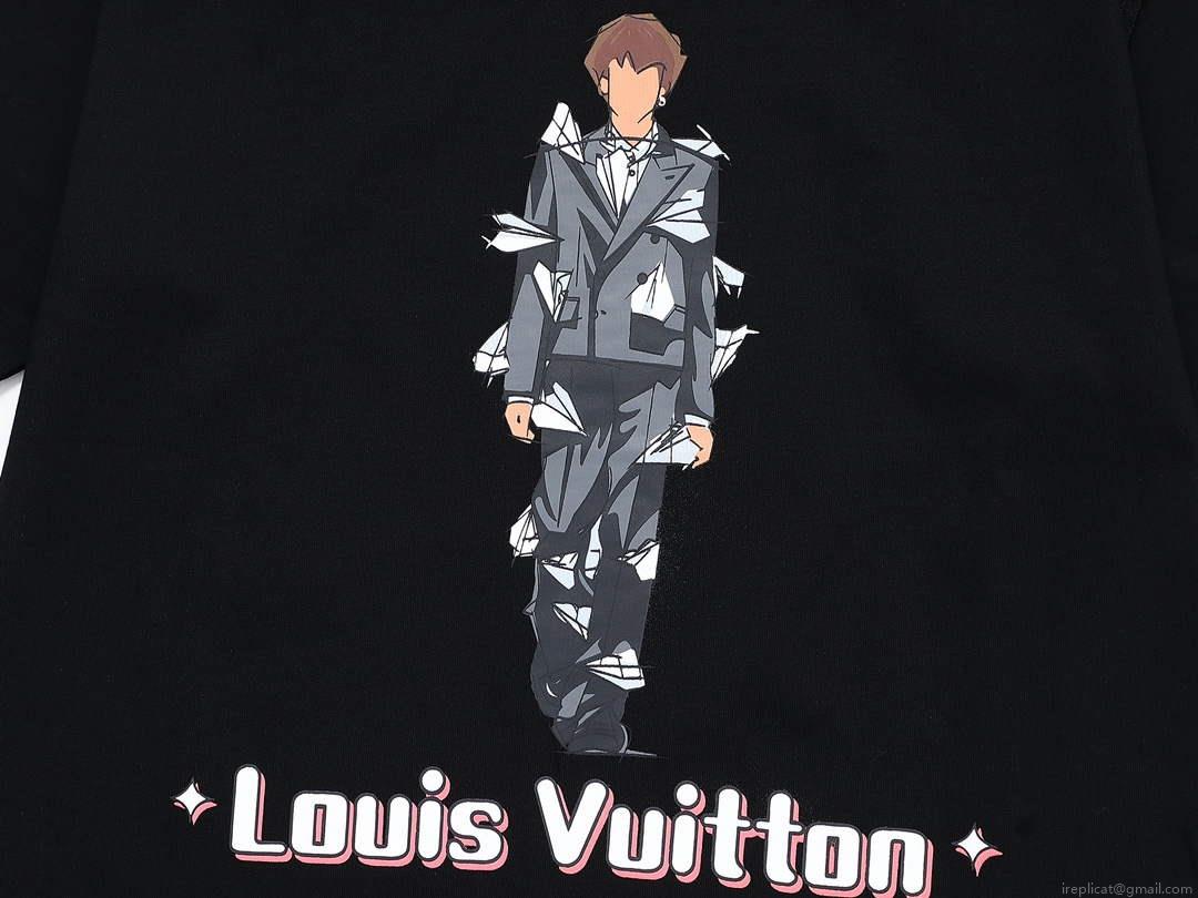 LV 1AAU5D Men’s Women’s LV Frequency Graphic T-Shirt L66461