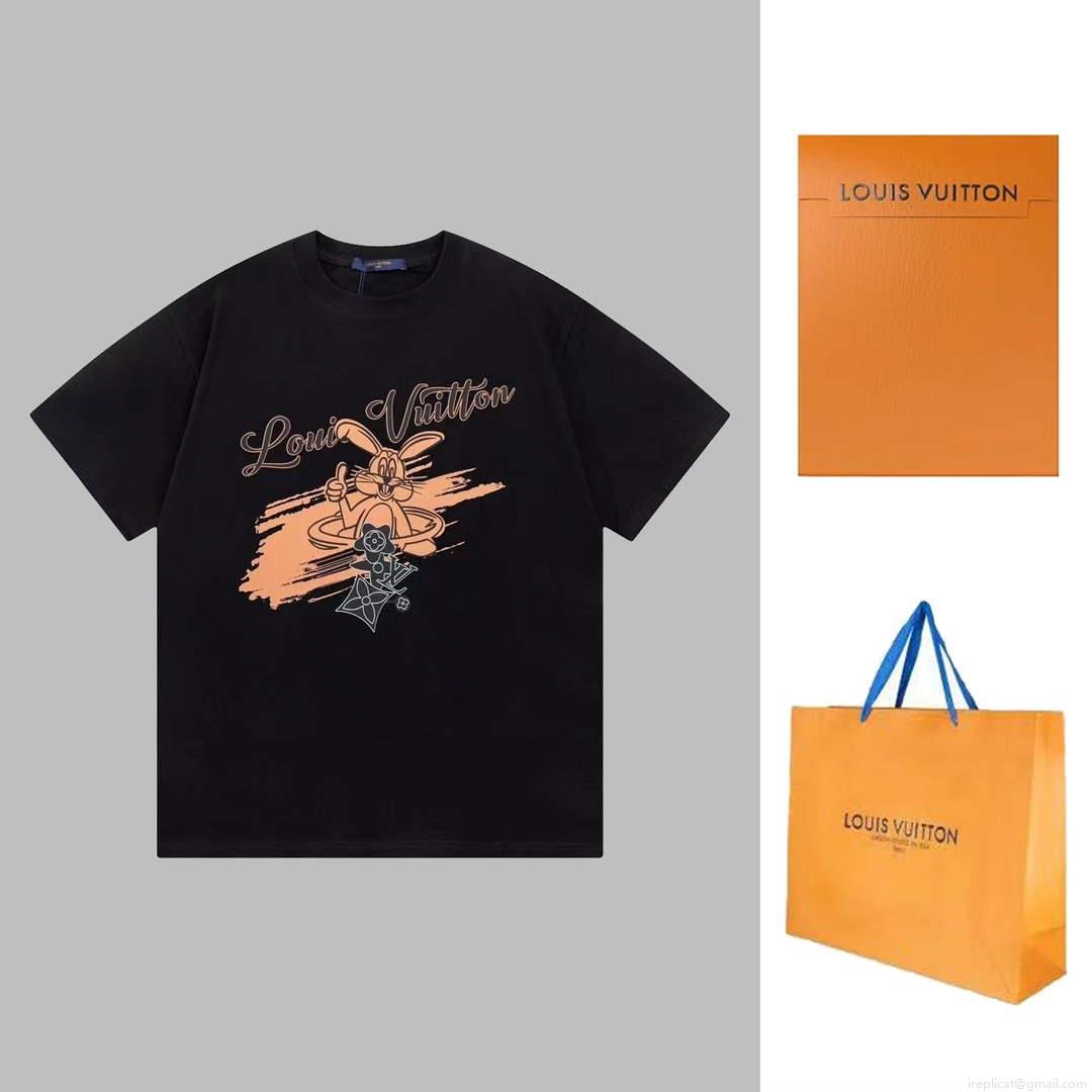 LV 1AAU5D Men’s Women’s LV Frequency Graphic T-Shirt L66463