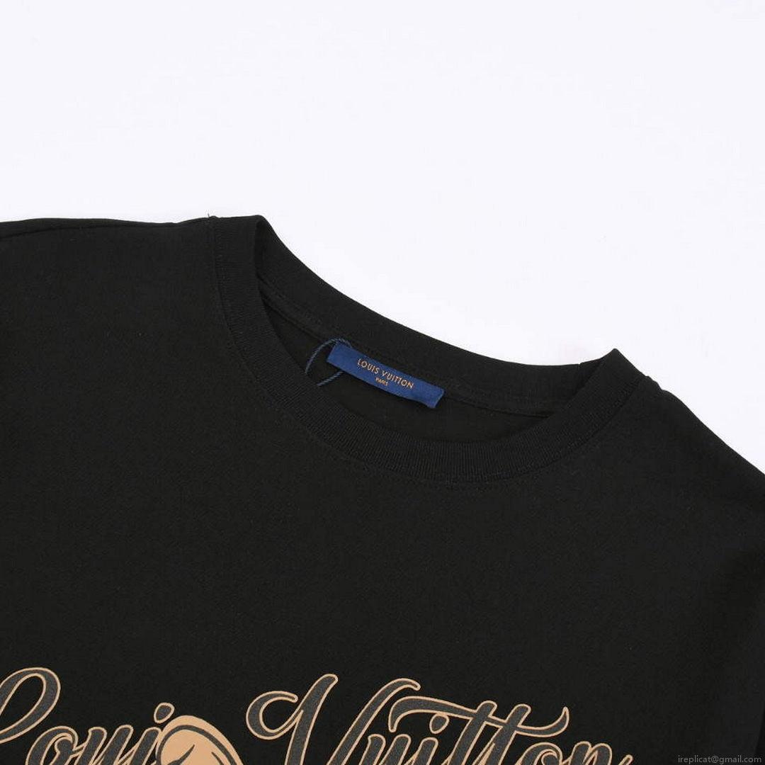 LV 1AAU5D Men’s Women’s LV Frequency Graphic T-Shirt L66463