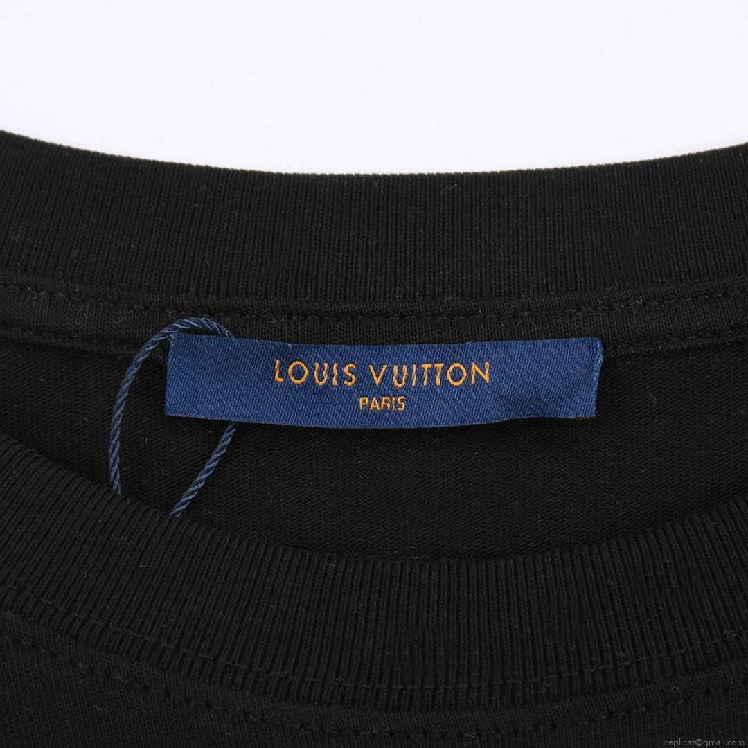 LV 1AAU5D Men’s Women’s LV Frequency Graphic T-Shirt L66463