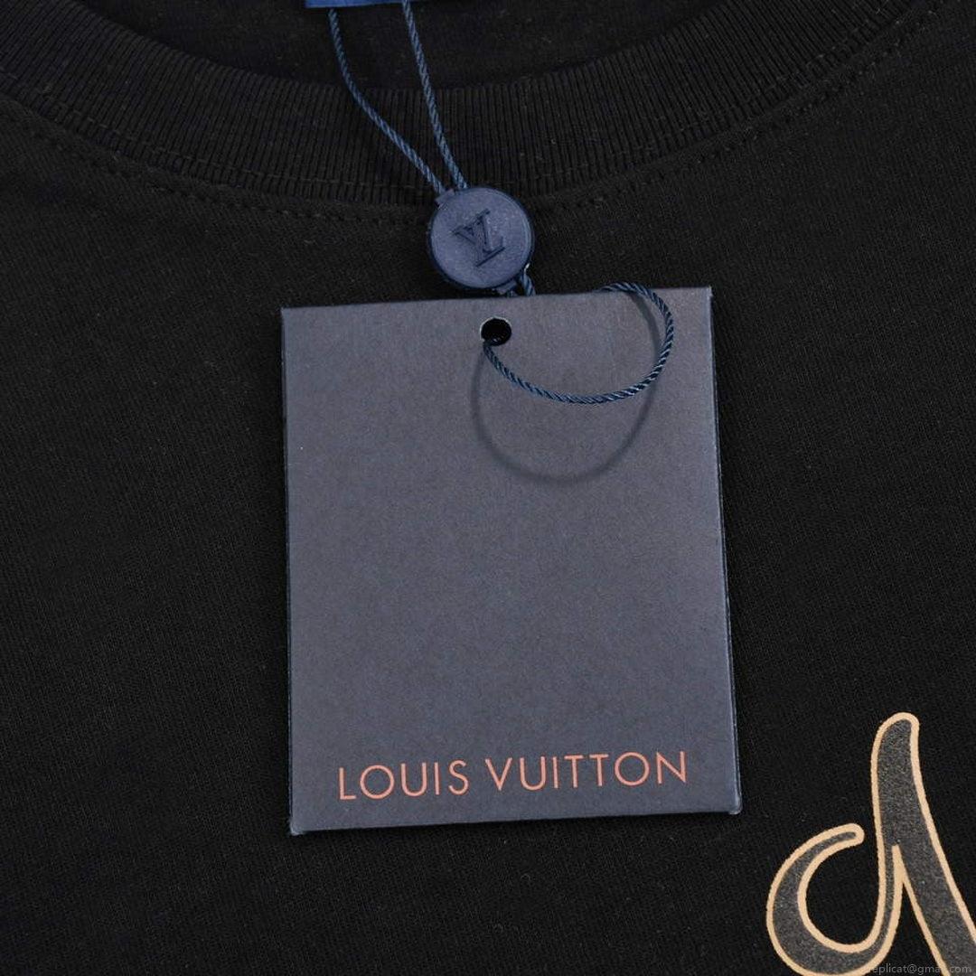 LV 1AAU5D Men’s Women’s LV Frequency Graphic T-Shirt L66463