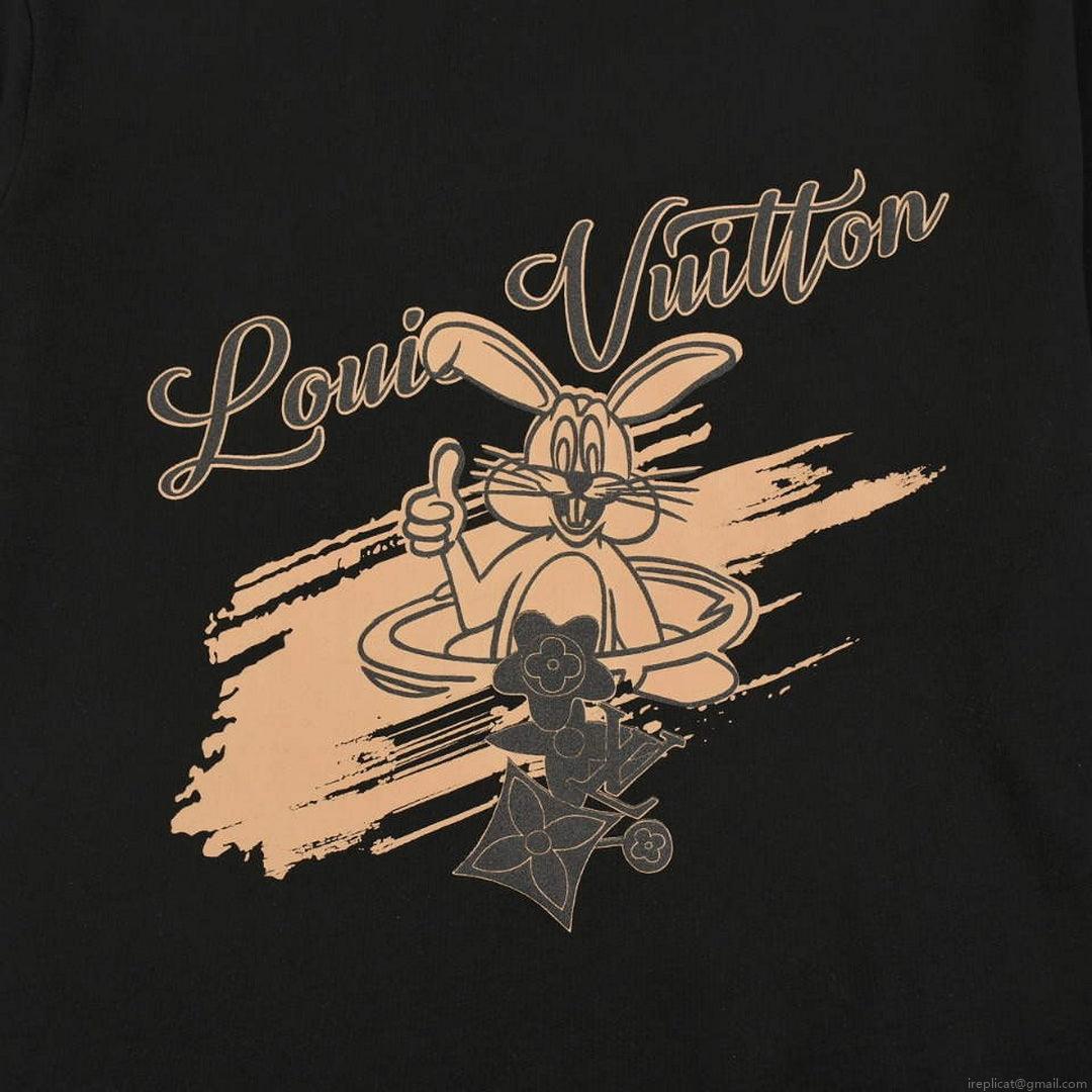 LV 1AAU5D Men’s Women’s LV Frequency Graphic T-Shirt L66463
