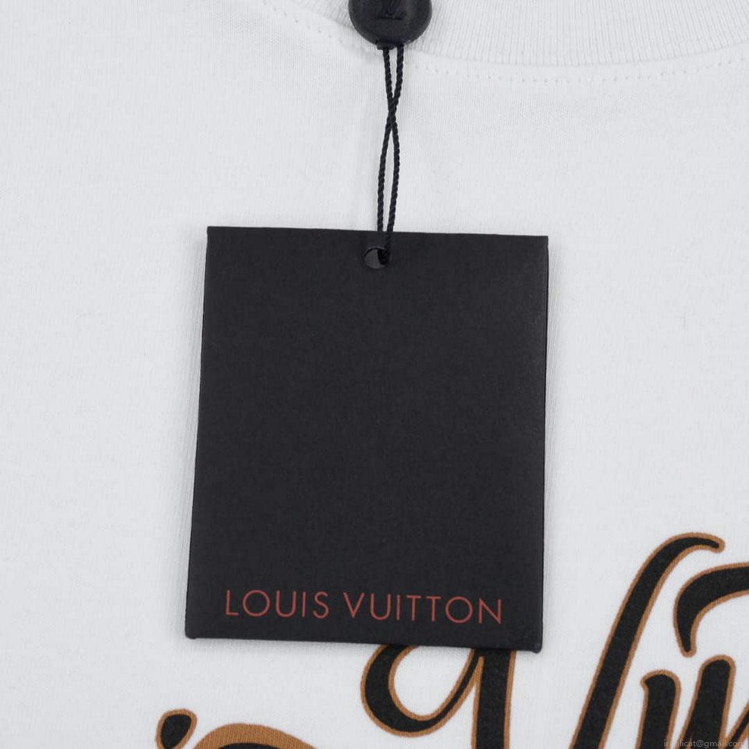 LV 1AAU5D Men’s Women’s LV Frequency Graphic T-Shirt L66464
