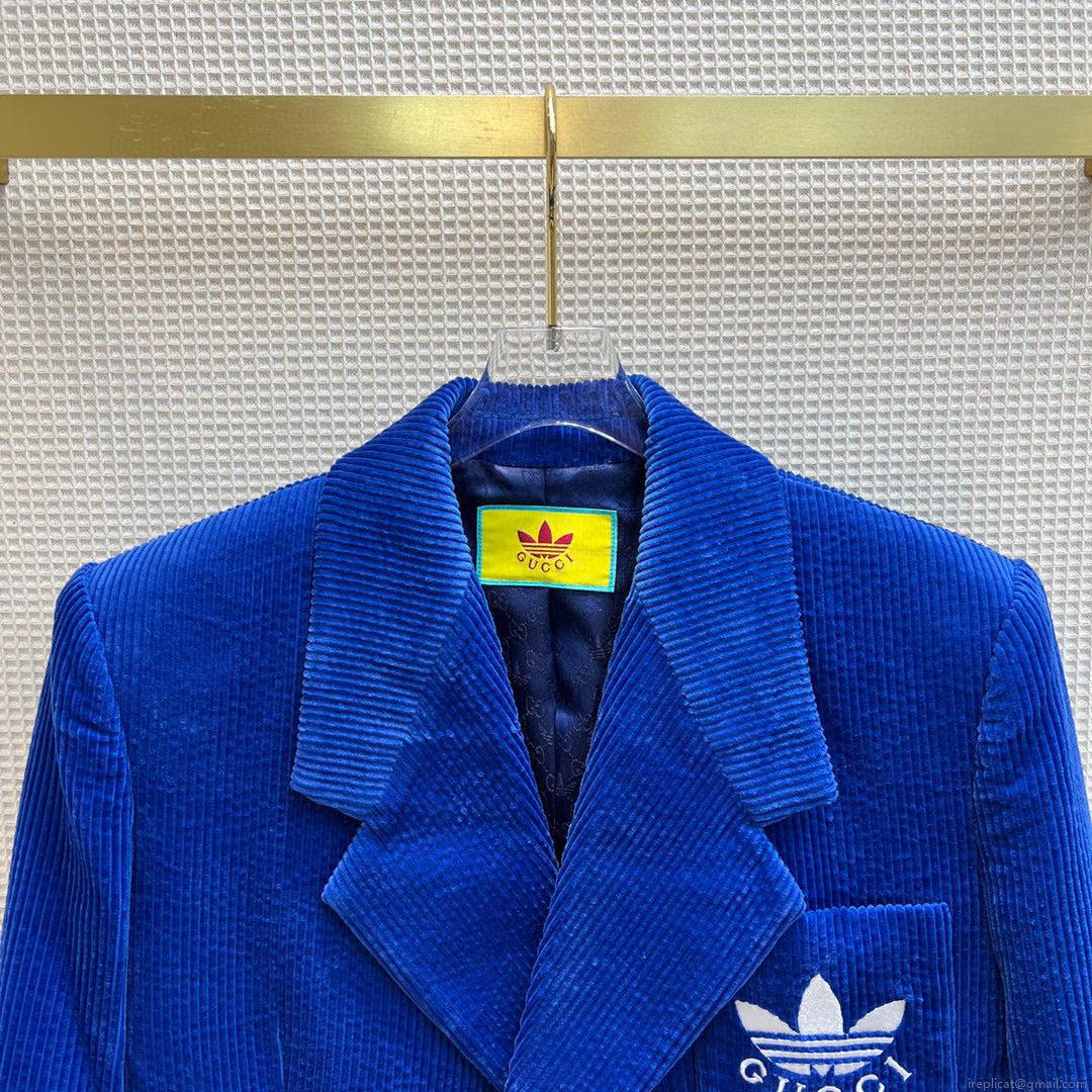 Gucci 693451 adidas x Gucci GG Jacket for women Blue