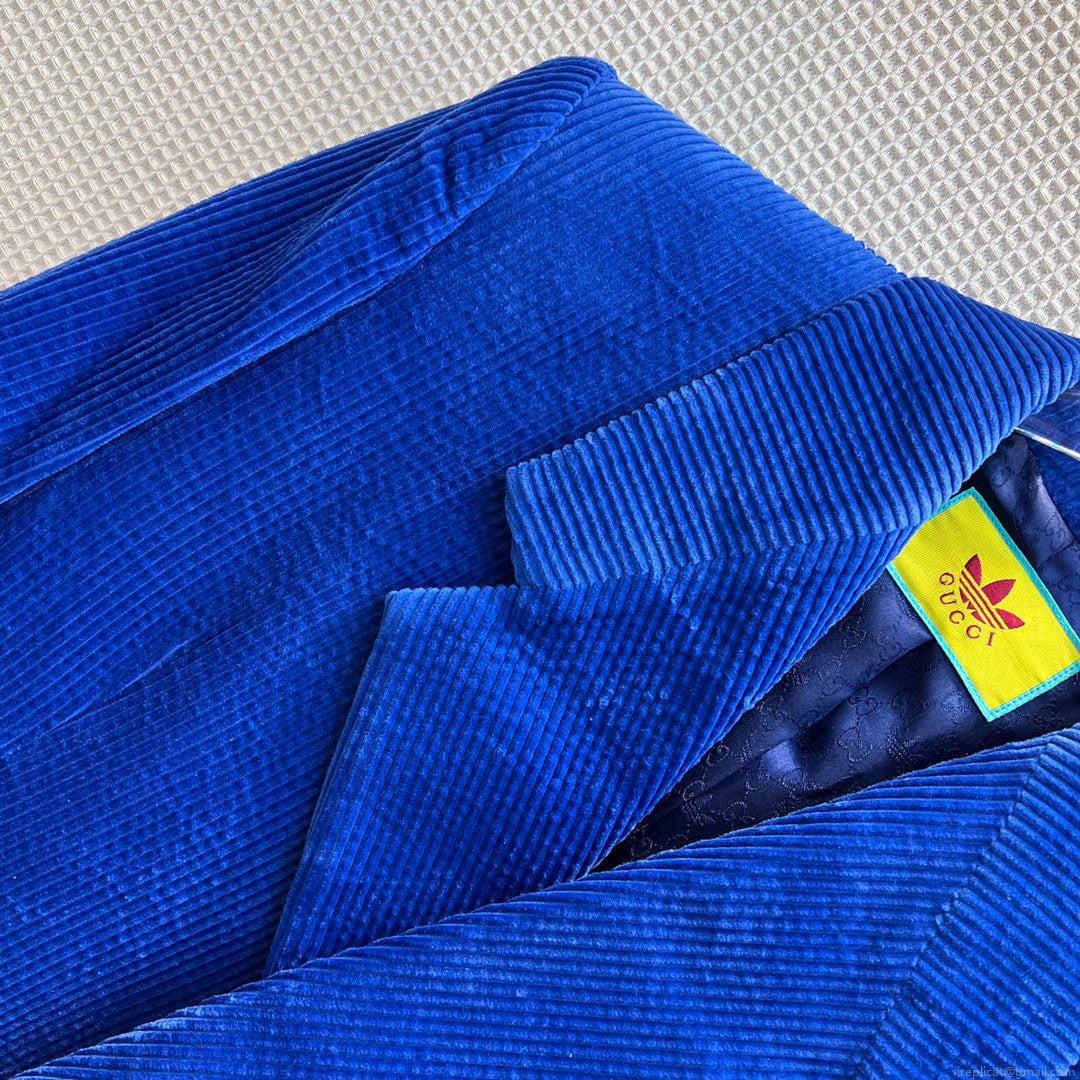 Gucci 693451 adidas x Gucci GG Jacket for women Blue