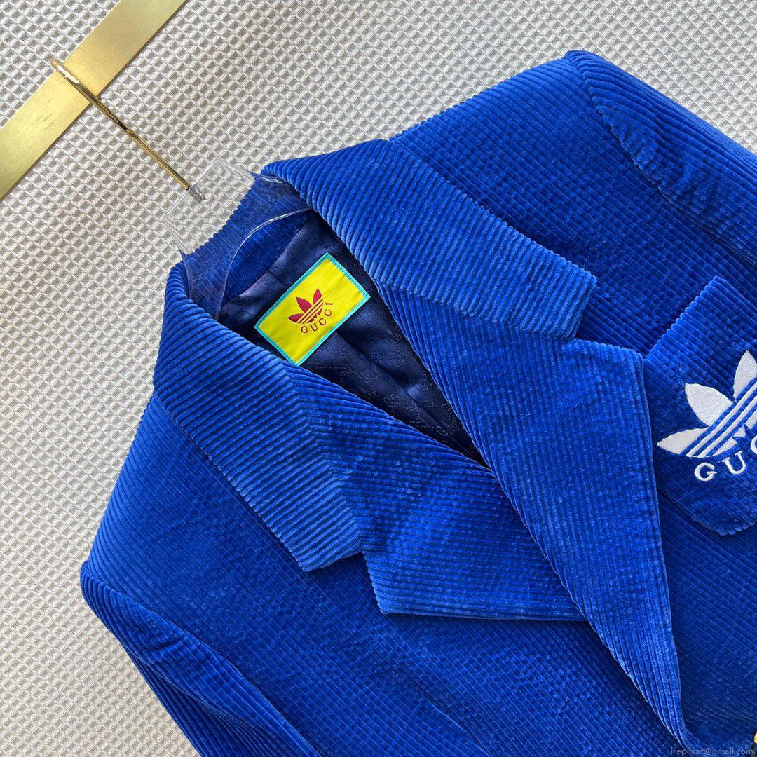Gucci 693451 adidas x Gucci GG Jacket for women Blue