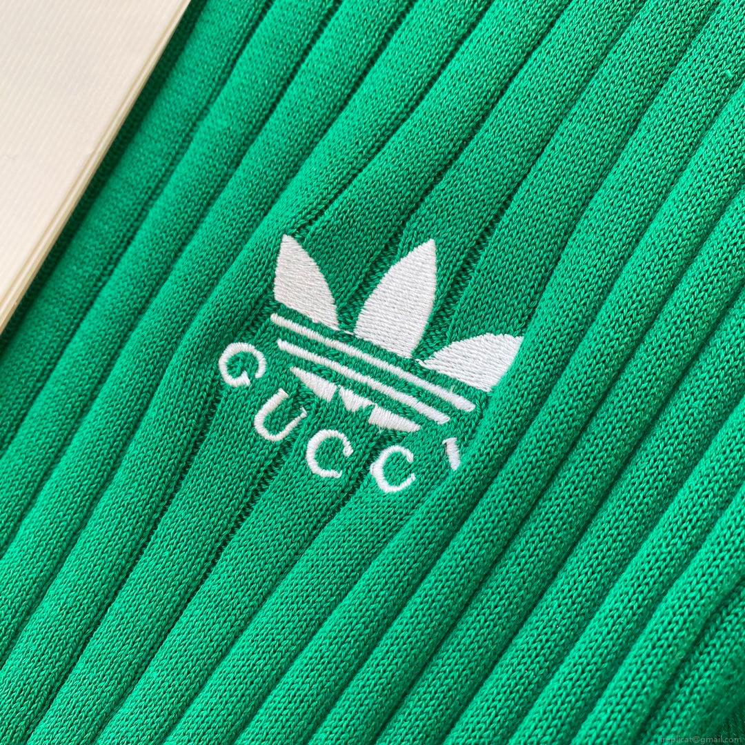 Gucci 693638 adidas x Gucci cropped T-shirt for women green