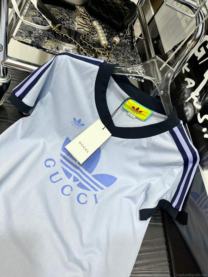Gucci 693640 adidas x Gucci cropped T-shirt for women white