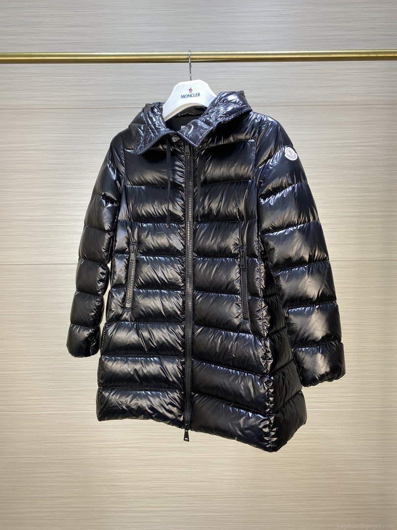 Moncler H20931C Women’s Long Down Black 88638