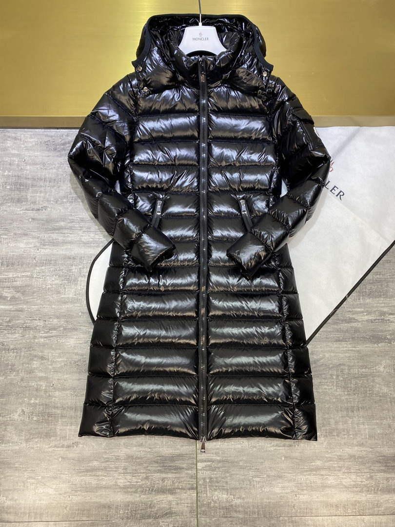 Moncler H20931C Women’s Long Down Black 88639