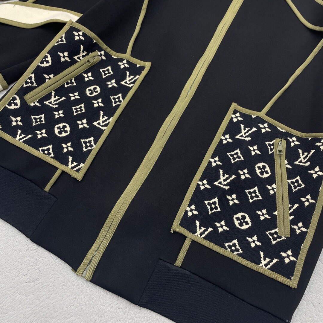 LV 1AAKKW Louis Vuitton Women’s Fashion Clothing Graphic Trim Jacket L55721