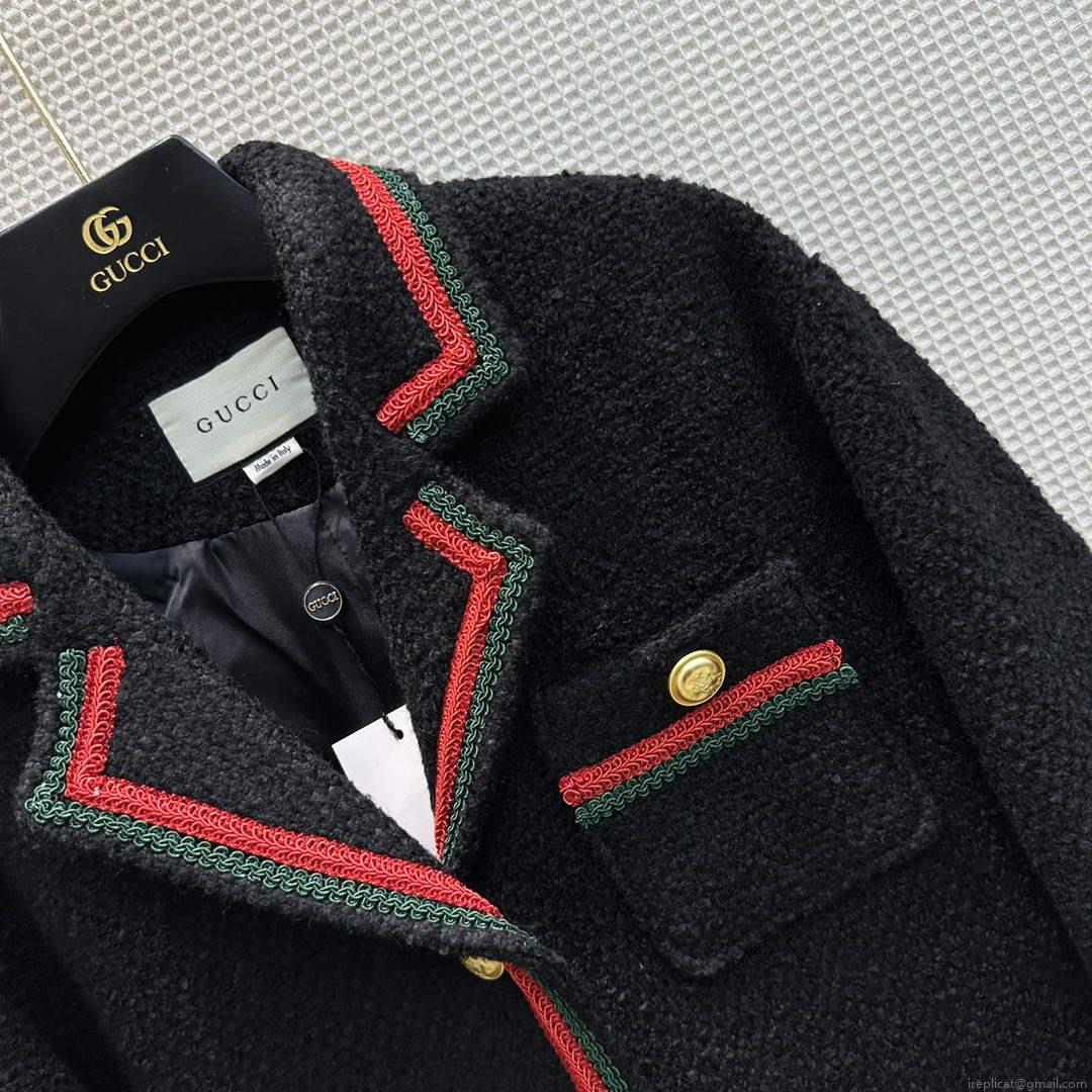 Gucci 718526 Women’s Tweed Wool Coat G66852