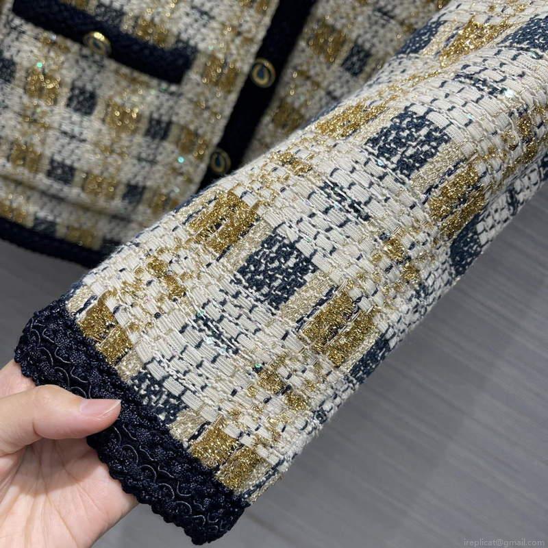 Gucci 691452 Women’s Lurex Tweed Jacket G66853