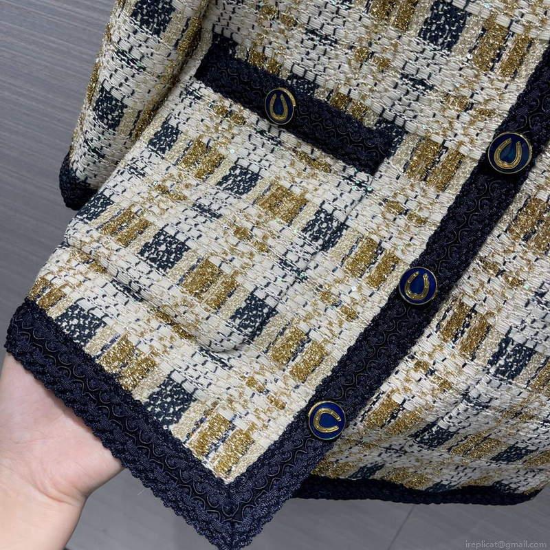 Gucci 691452 Women’s Lurex Tweed Jacket G66853