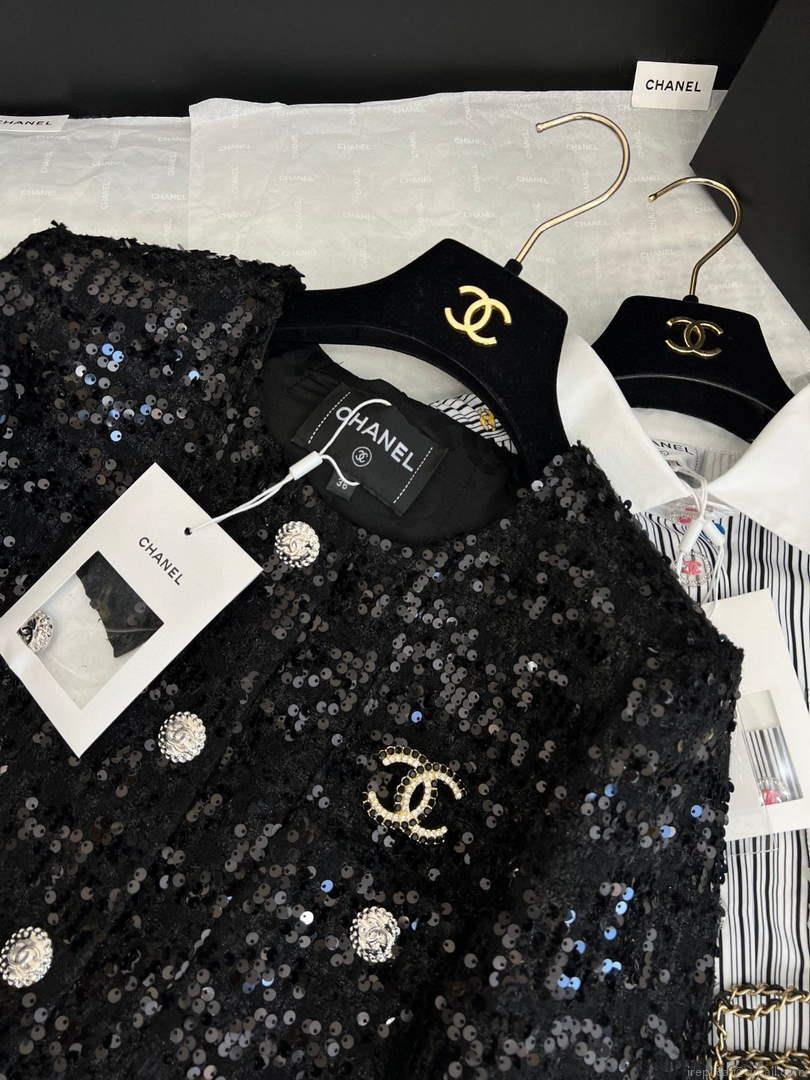 Chanel P73609 Women’s Fashion Clothing Jacket C58713