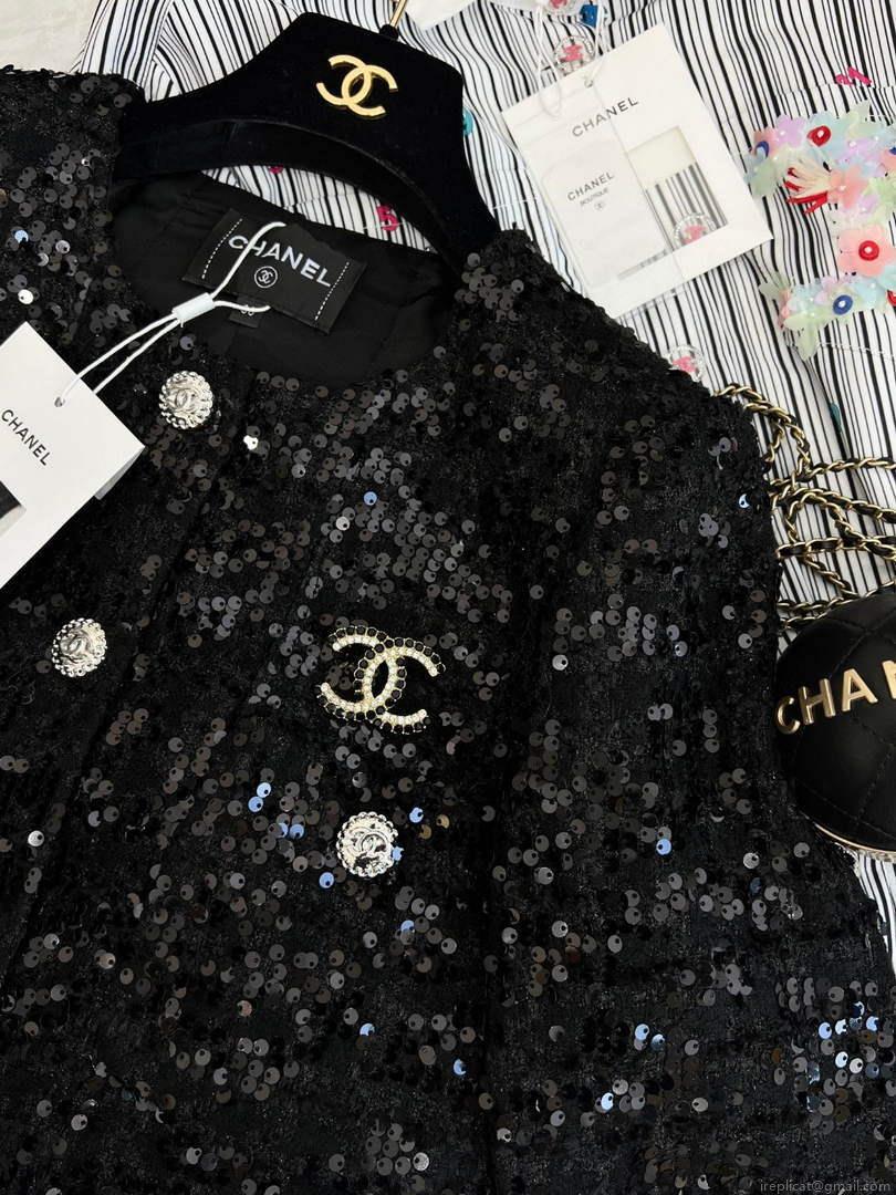 Chanel P73609 Women’s Fashion Clothing Jacket C58713