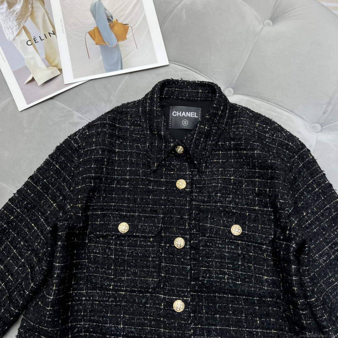 Chanel P73609 Women’s Fashion Clothing Jacket C58714