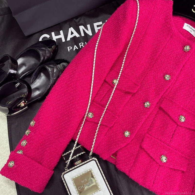 Chanel P73609 Women’s Fashion Clothing Jacket C58716