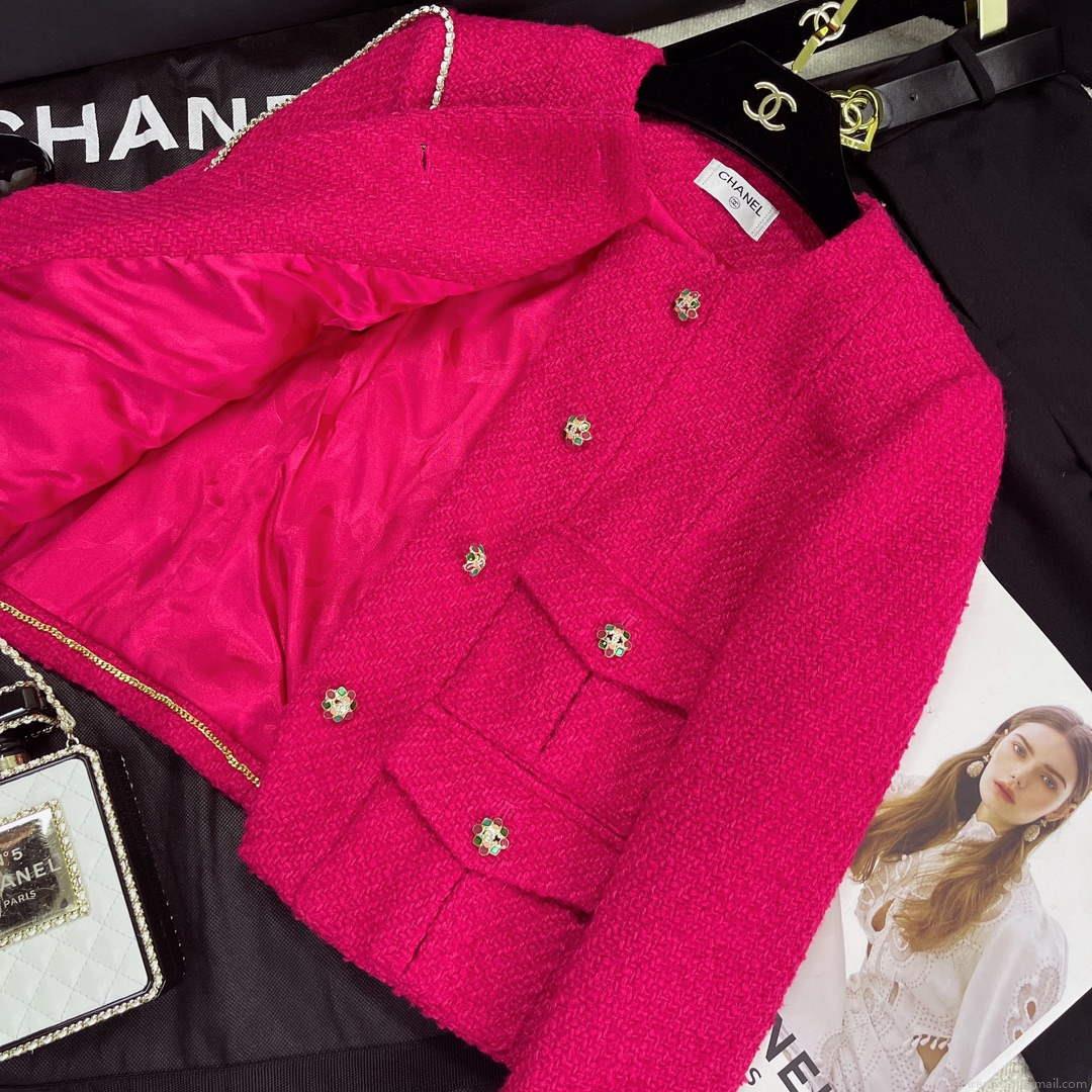 Chanel P73609 Women’s Fashion Clothing Jacket C58716