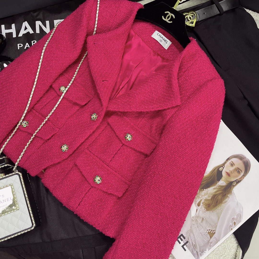 Chanel P73609 Women’s Fashion Clothing Jacket C58716