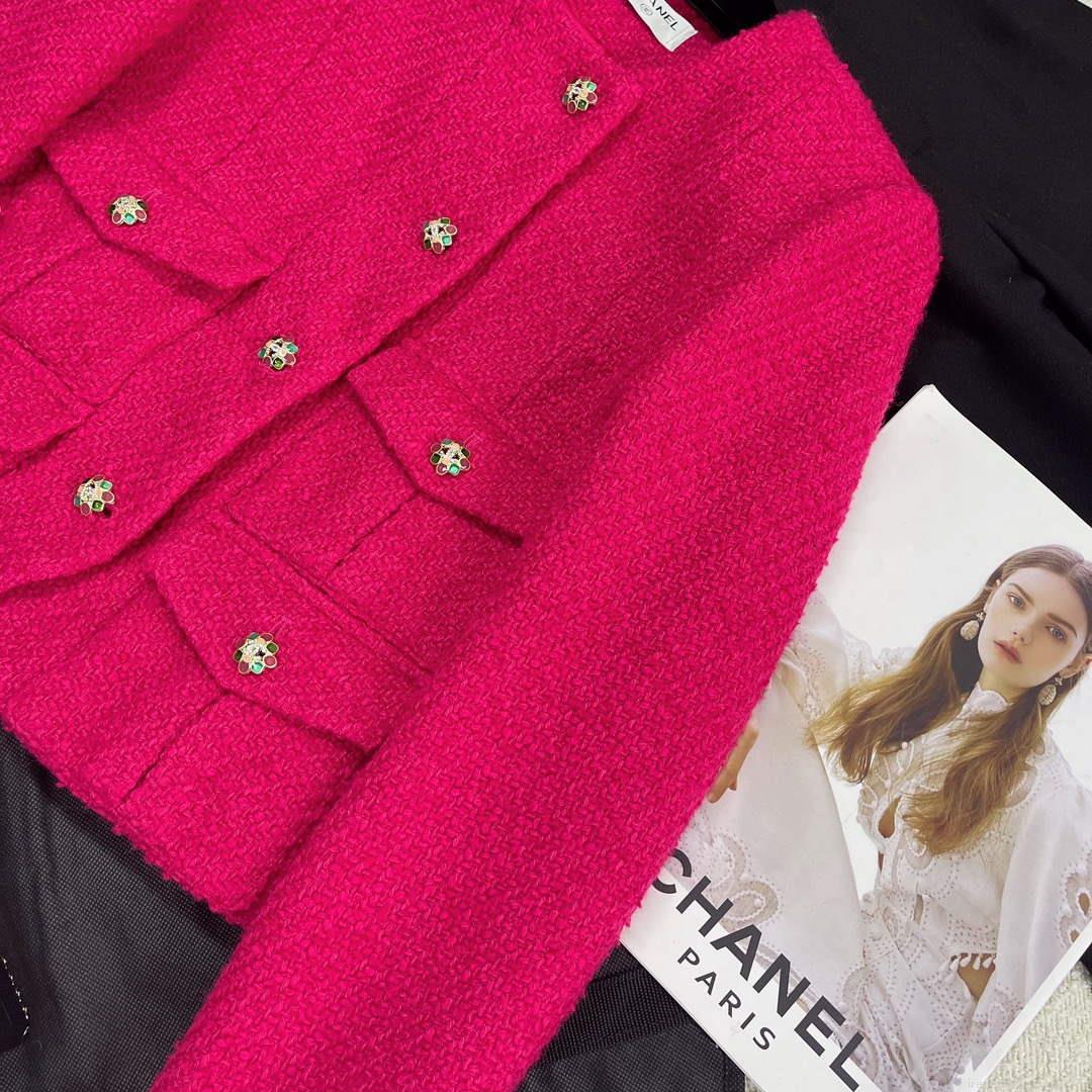 Chanel P73609 Women’s Fashion Clothing Jacket C58716