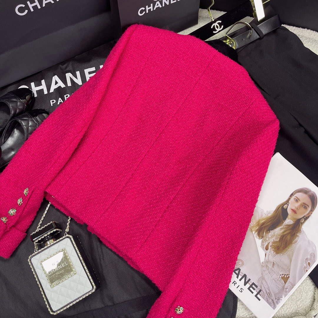 Chanel P73609 Women’s Fashion Clothing Jacket C58716