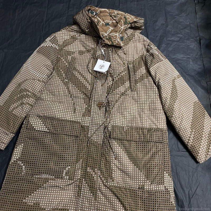 Hermes H2H4604DU02 Women’s Fashion Clothing Reversible Puffer Coat H33267