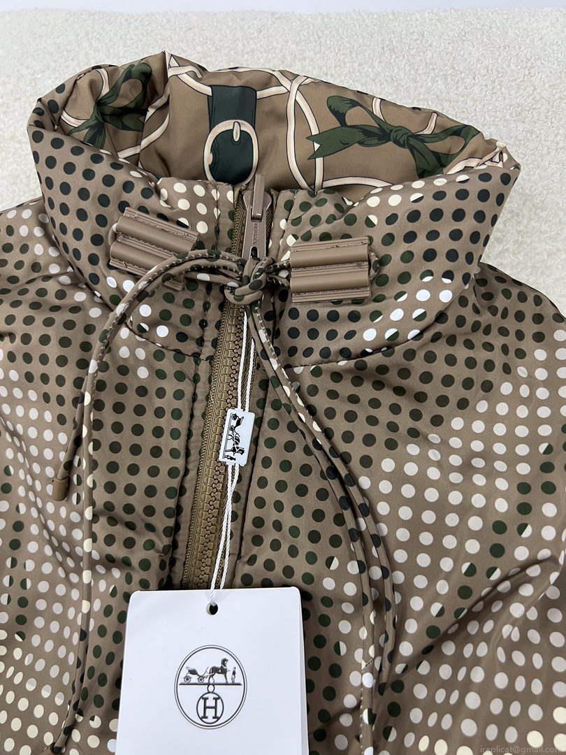 Hermes H2H4604DU02 Women’s Fashion Clothing Reversible Puffer Coat H33269