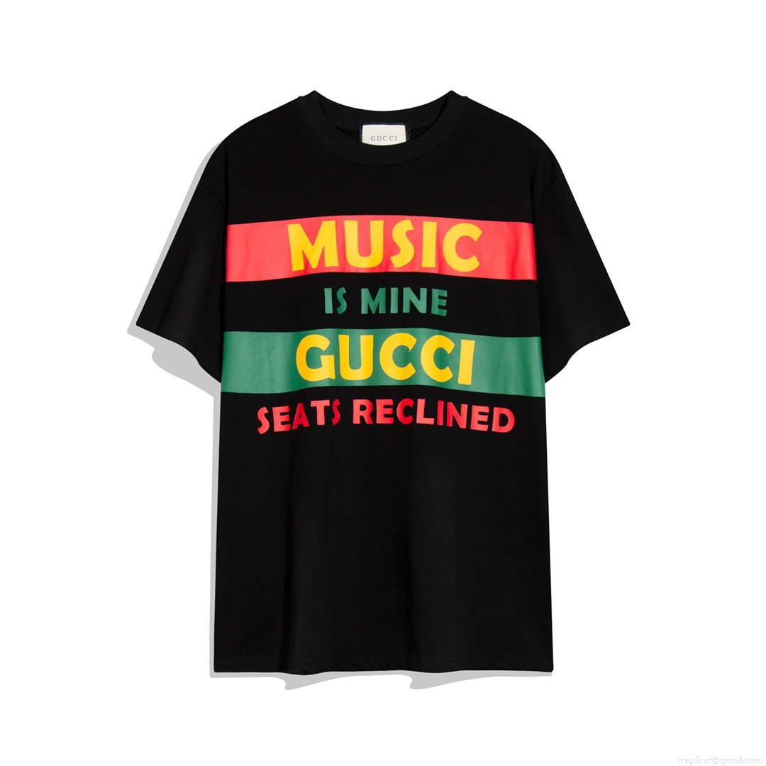 Gucci 717422 Logo print cotton jersey Men Women’s T-shirt G38666