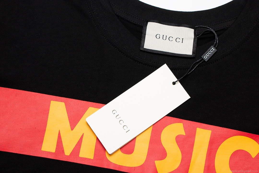 Gucci 717422 Logo print cotton jersey Men Women’s T-shirt G38666